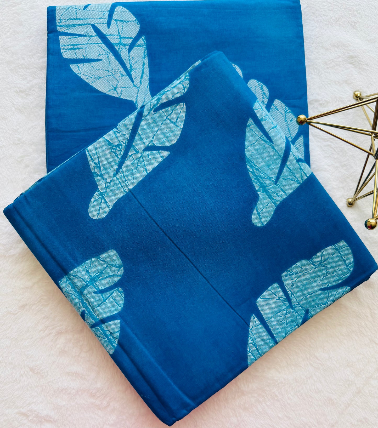 Leaf Patterns on a White Background
