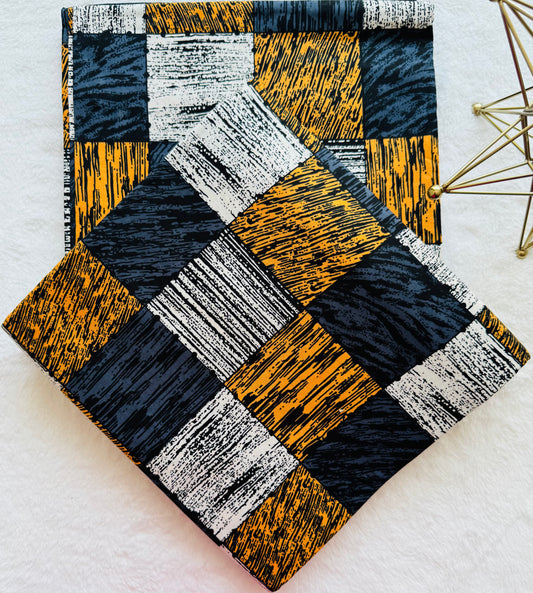 Ankara Textile with Geometric Pattern