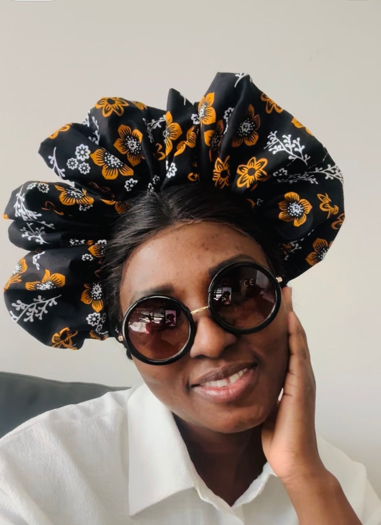 African Scrunchie Headband with Elastic Band