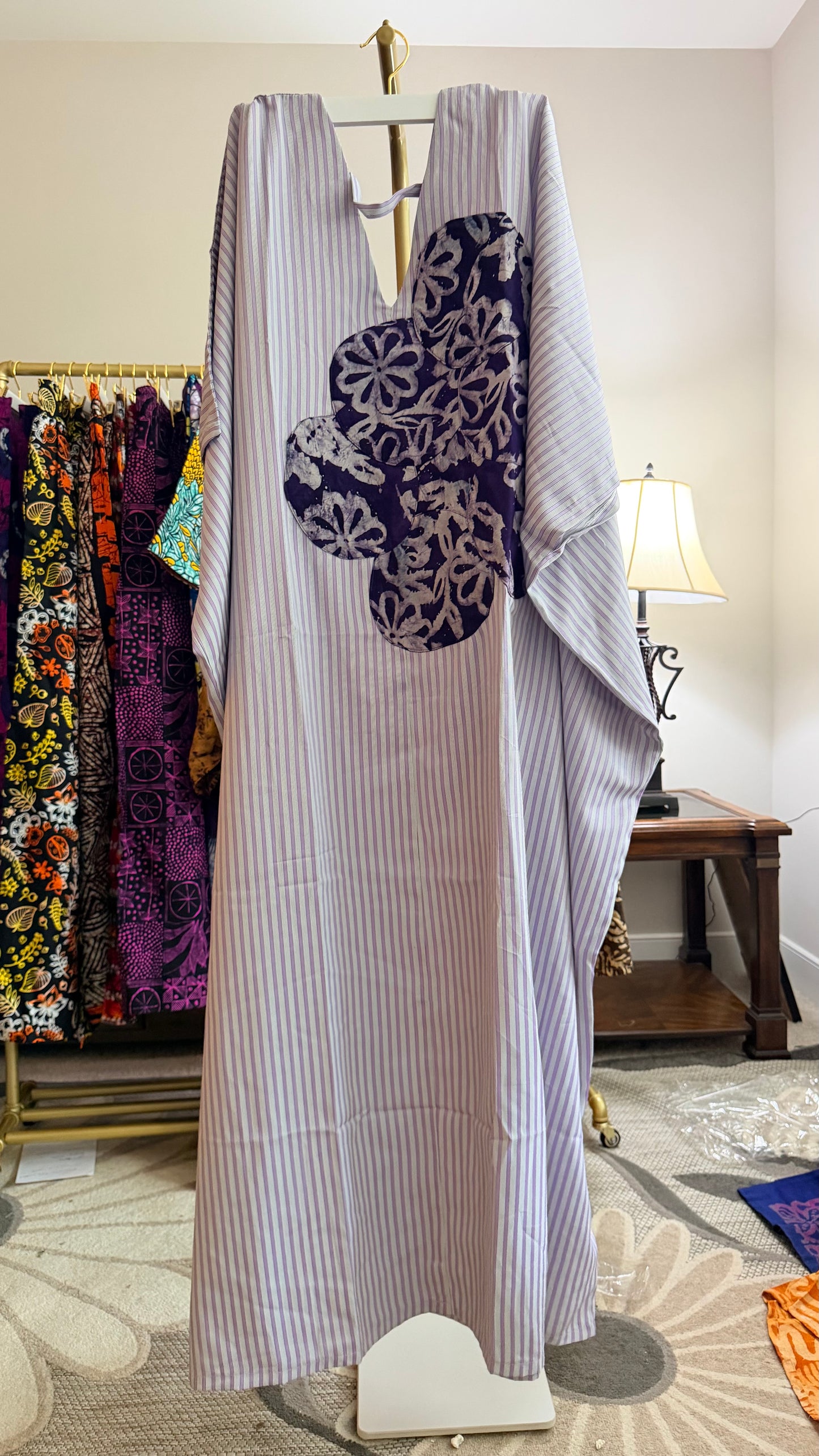 Adire Pattern Long Bubu
