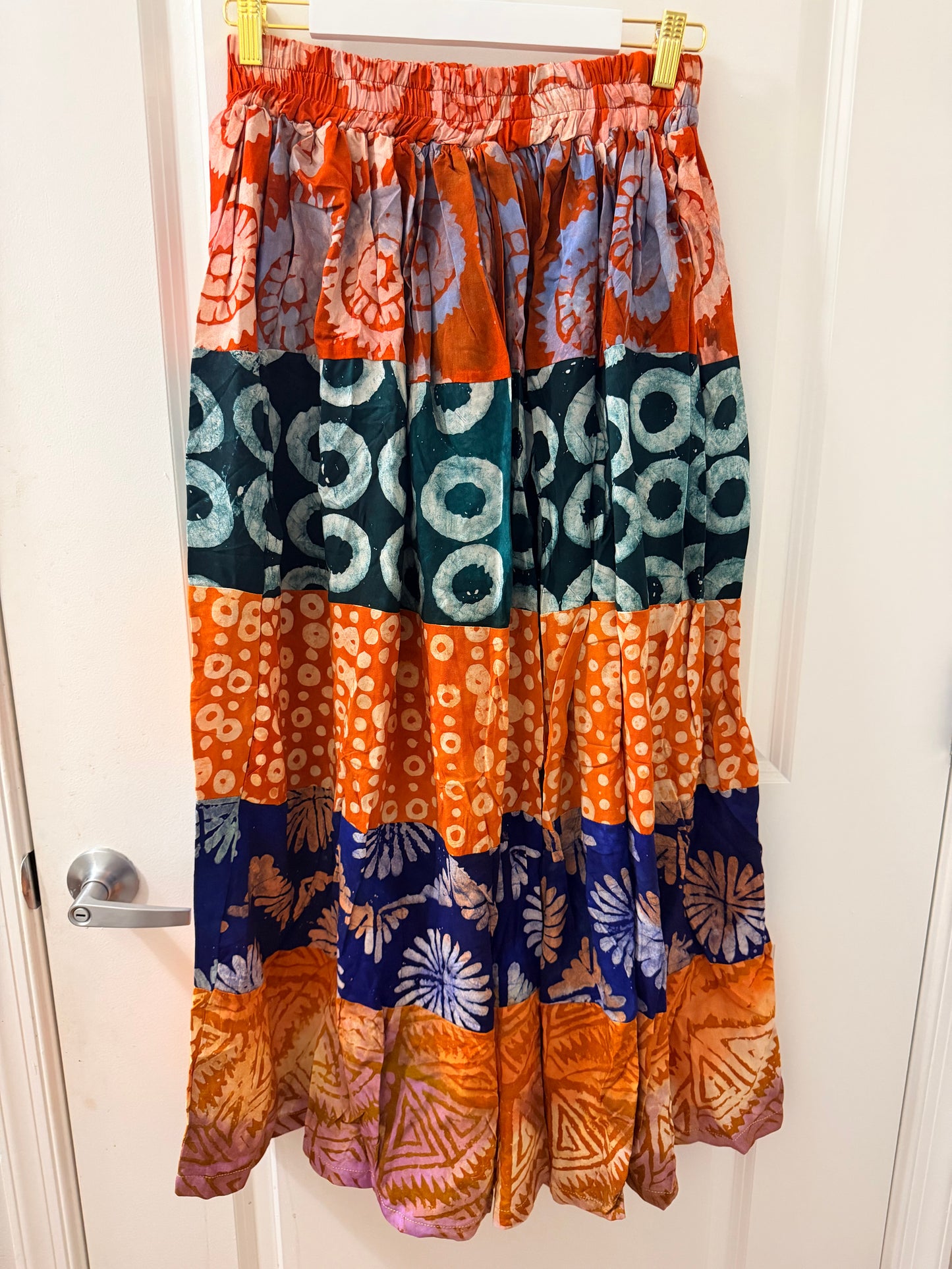 Adire Long Skirt