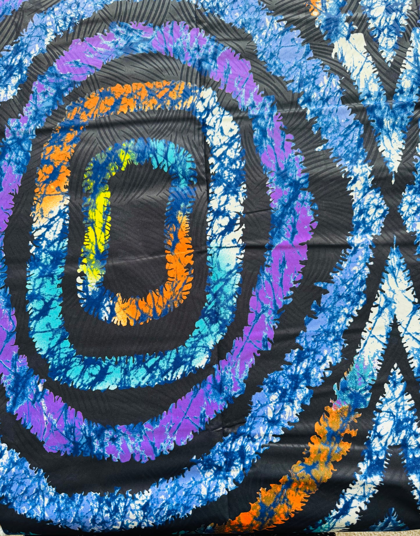 Colorful tie-dye Patterned Fabric